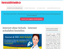 Tablet Screenshot of internet-schufafrei-bestellen.de